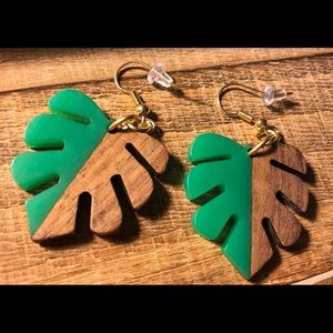 Leaf Me In The Tropics…Earrings ( Green )